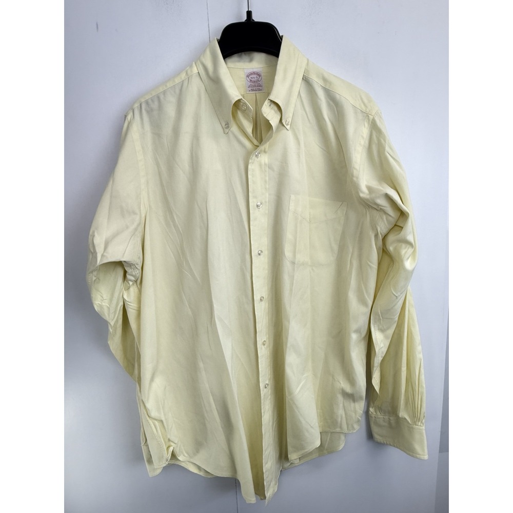 Brooks Brothers Yellow Casual Button Down Shirt